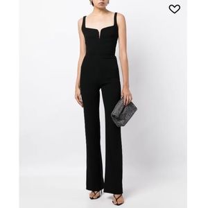 Galvan London
sleeveless corset jumpsuit